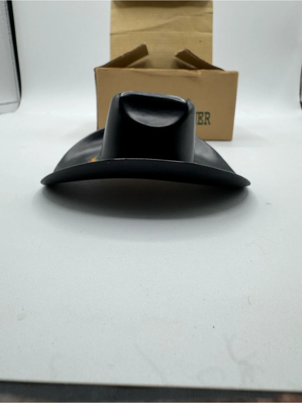 Vtg Department 56 Black Cowboy Hat Bottle Opener Stetson Hat Western Wear Beer